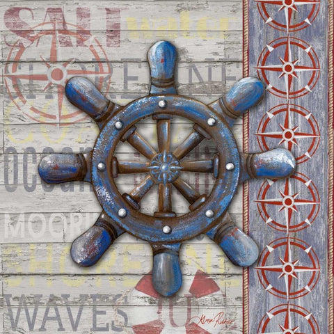 A Sailors Life II Black Modern Wood Framed Art Print with Double Matting by Ritter, Gina