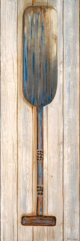 Blue Paddle Black Ornate Wood Framed Art Print with Double Matting by Ritter, Gina