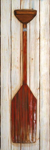 Red Paddle Black Ornate Wood Framed Art Print with Double Matting by Ritter, Gina