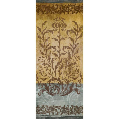 Floral Imprints I Gold Ornate Wood Framed Art Print with Double Matting by Medley, Elizabeth