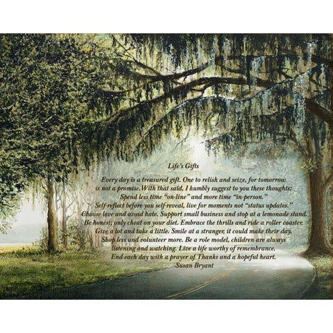 Lifes Gifts Black Modern Wood Framed Art Print with Double Matting by Nawrocke, Bruce