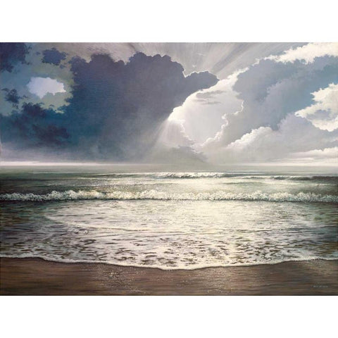 A New Beginning White Modern Wood Framed Art Print by Nawrocke, Bruce
