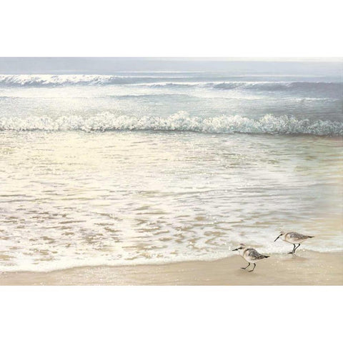 Strolling Along Black Modern Wood Framed Art Print by Nawrocke, Bruce