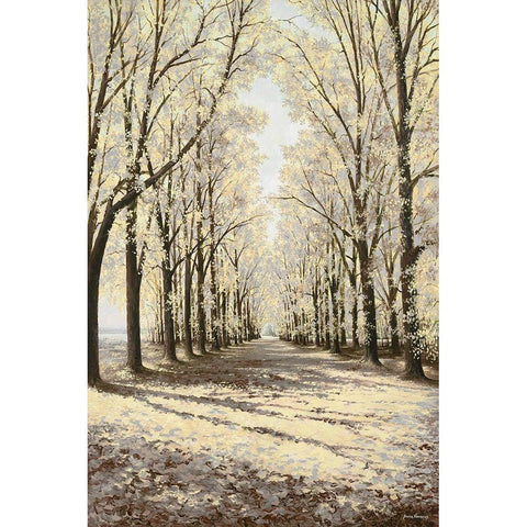 Winter Cathedral Vertical Gold Ornate Wood Framed Art Print with Double Matting by Nawrocke, Bruce