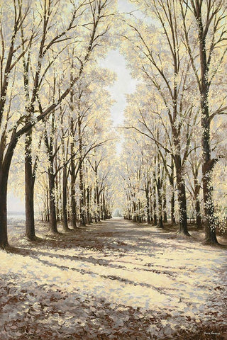 Winter Cathedral Vertical Black Ornate Wood Framed Art Print with Double Matting by Nawrocke, Bruce