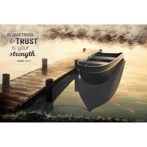 Trust (Quiet Morning) White Modern Wood Framed Art Print by Nawrocke, Bruce