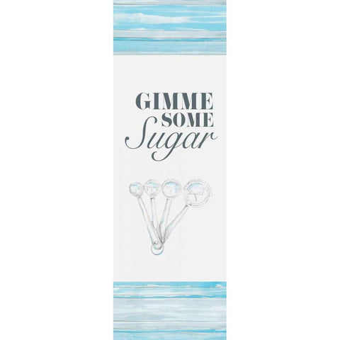 Gimme Some Sugar White Modern Wood Framed Art Print by Ritter, Gina