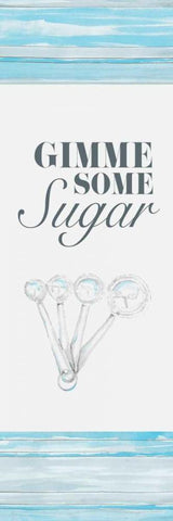 Gimme Some Sugar Black Ornate Wood Framed Art Print with Double Matting by Ritter, Gina