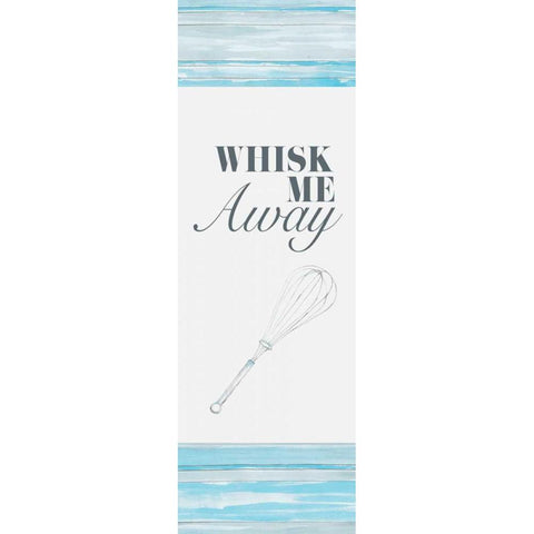 Whisk Me Away Black Modern Wood Framed Art Print with Double Matting by Ritter, Gina
