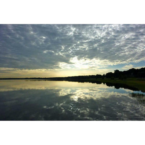 Reflections of the Sky Black Modern Wood Framed Art Print with Double Matting by Peck, Gail