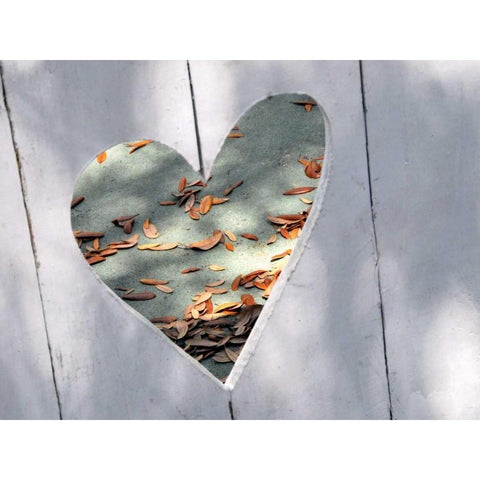 Heart Full of Love Gold Ornate Wood Framed Art Print with Double Matting by Peck, Gail