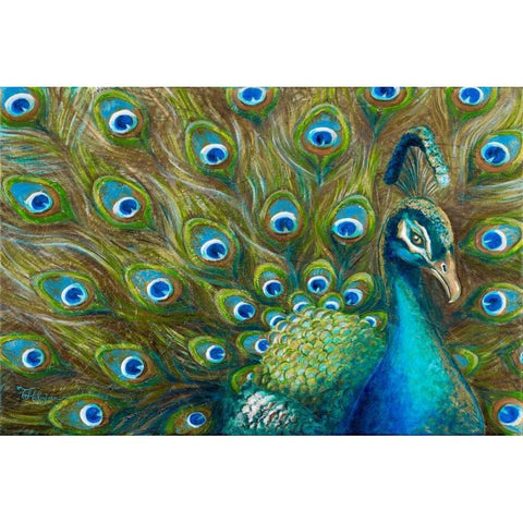 Wild Feathers Gold Ornate Wood Framed Art Print with Double Matting by Hakimipour, Tiffany