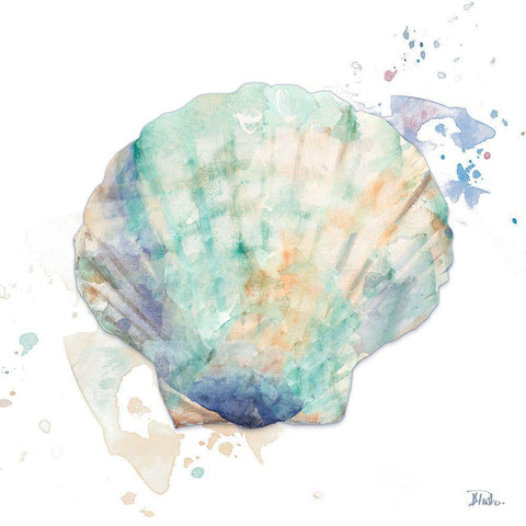 Sun Sand Surf Splash II Black Modern Wood Framed Art Print with Double Matting by Pinto, Patricia