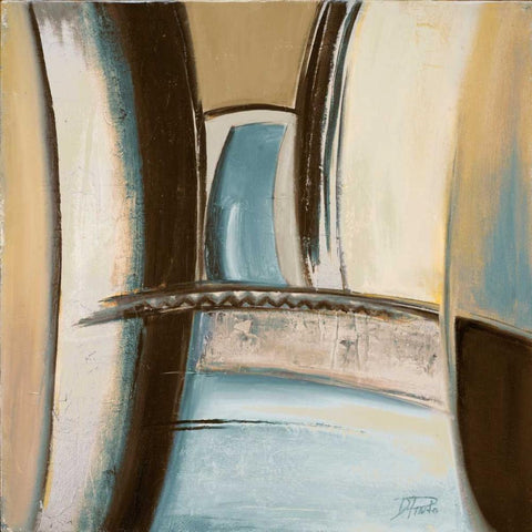 Time Flies on Blue II Black Modern Wood Framed Art Print by Pinto, Patricia