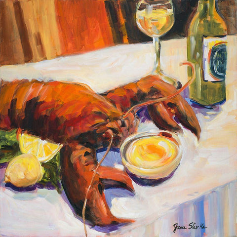 Catch of the Day Black Modern Wood Framed Art Print by Slivka, Jane