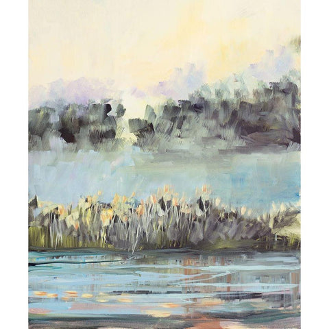 Swamp View Black Modern Wood Framed Art Print by Slivka, Jane
