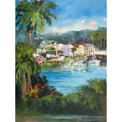 Getaway White Modern Wood Framed Art Print by Slivka, Jane