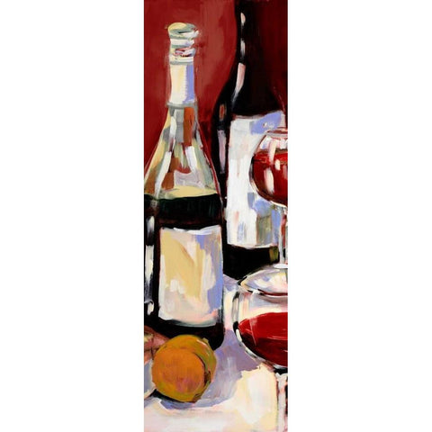 Wine and Dine I Gold Ornate Wood Framed Art Print with Double Matting by Slivka, Jane