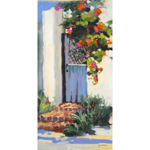 Hidden Vines I Gold Ornate Wood Framed Art Print with Double Matting by Slivka, Jane