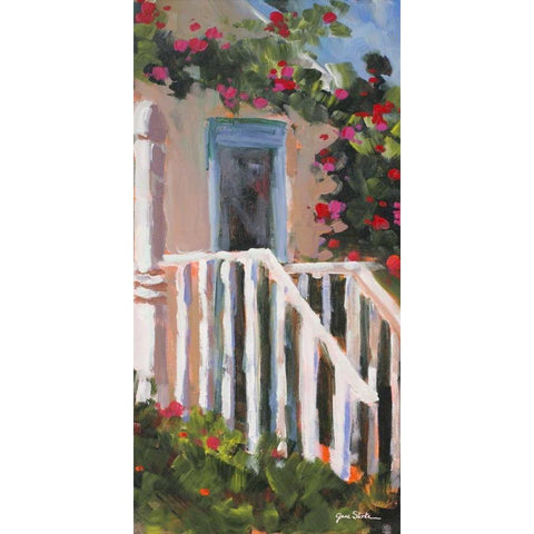 Hidden Vines II White Modern Wood Framed Art Print by Slivka, Jane