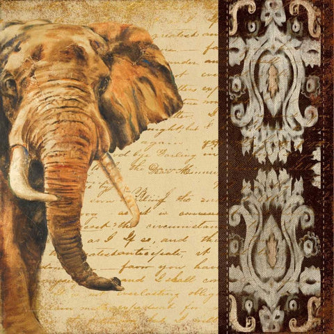 Madagascar Safari III Gold Ornate Wood Framed Art Print with Double Matting by Pinto, Patricia