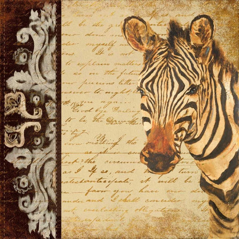 Madagascar Safari II Black Ornate Wood Framed Art Print with Double Matting by Pinto, Patricia