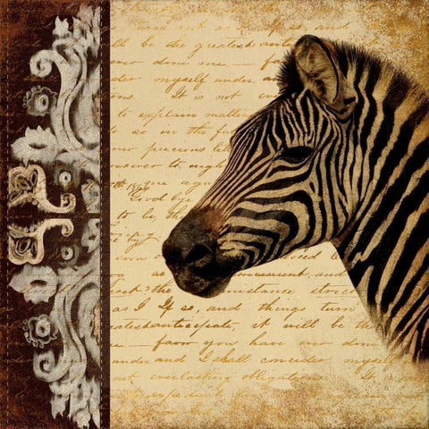 Madagascar Safari II White Modern Wood Framed Art Print by Pinto, Patricia