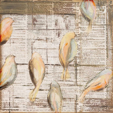 The Cage II White Modern Wood Framed Art Print with Double Matting by Pinto, Patricia