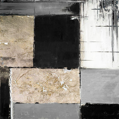 Underground II Black Modern Wood Framed Art Print with Double Matting by Pinto, Patricia