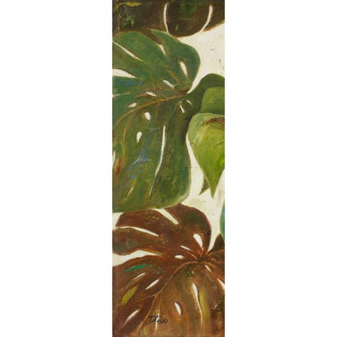 Green Touch Panel I White Modern Wood Framed Art Print by Pinto, Patricia