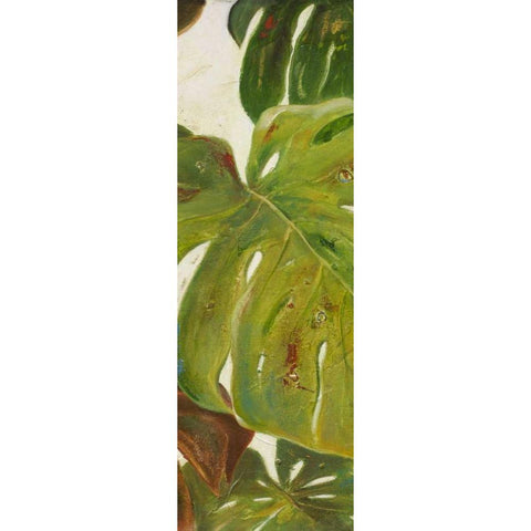 Green Touch Panel II White Modern Wood Framed Art Print by Pinto, Patricia