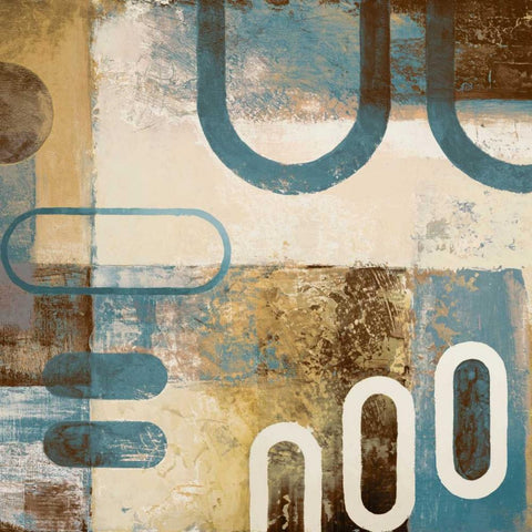 Playing With Shapes I Gold Ornate Wood Framed Art Print with Double Matting by Marcon, Michael