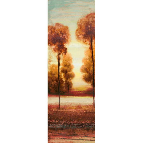 Vibrant Land I Gold Ornate Wood Framed Art Print with Double Matting by Marcon, Michael