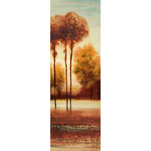 Vibrant Land II White Modern Wood Framed Art Print by Marcon, Michael