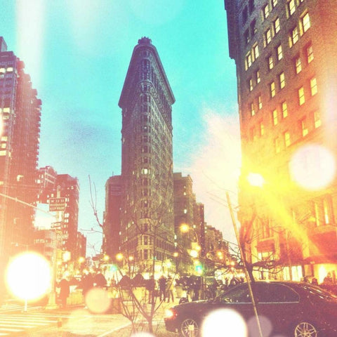 City Stroll II White Modern Wood Framed Art Print by Acosta, Juliana