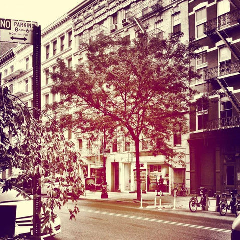 Downtown Black Modern Wood Framed Art Print by Acosta, Juliana