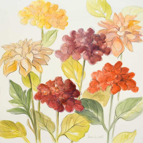 Fragrant Garden I Gold Ornate Wood Framed Art Print with Double Matting by Loreth, Lanie