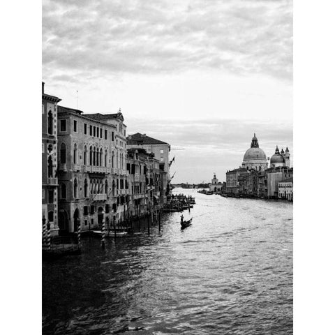 Venetian Canals I Black Modern Wood Framed Art Print by Navas, Emily