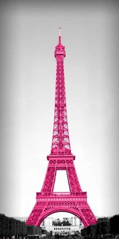 Pretty in Paris White Modern Wood Framed Art Print with Double Matting by Navas, Emily