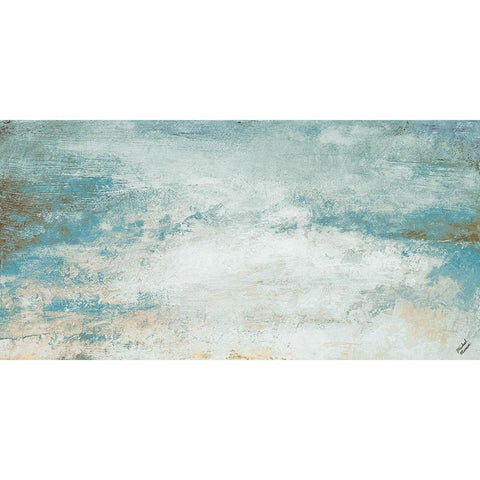 Open Glow Horizon I Gold Ornate Wood Framed Art Print with Double Matting by Marcon, Michael