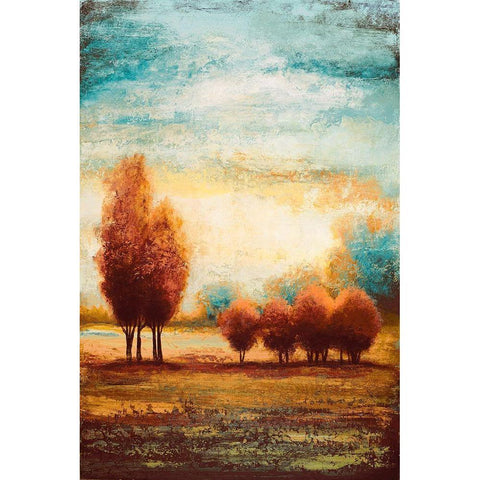 Return to the Open Glow I White Modern Wood Framed Art Print by Marcon, Michael