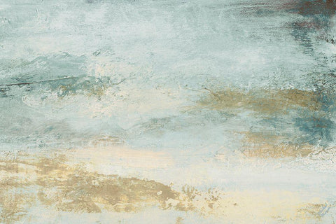 Open Glow Horizon II White Modern Wood Framed Art Print with Double Matting by Marcon, Michael