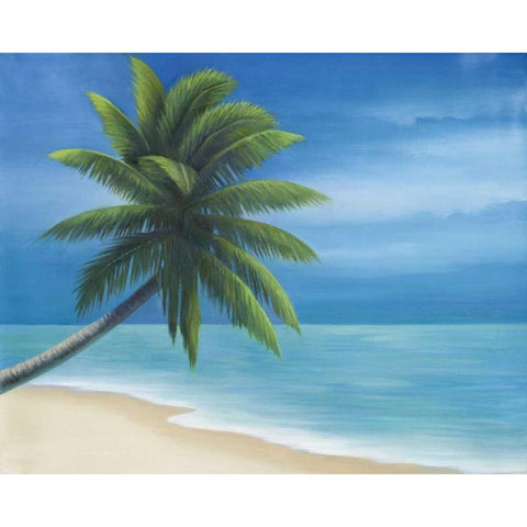 Palm Beach I Black Modern Wood Framed Art Print with Double Matting by Rhyan, Vivien