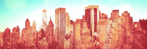 NY Love White Modern Wood Framed Art Print with Double Matting by Bryant, Susan