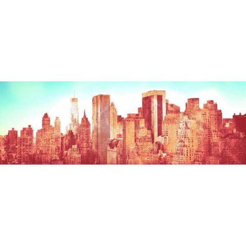 NY Love Black Modern Wood Framed Art Print with Double Matting by Bryant, Susan