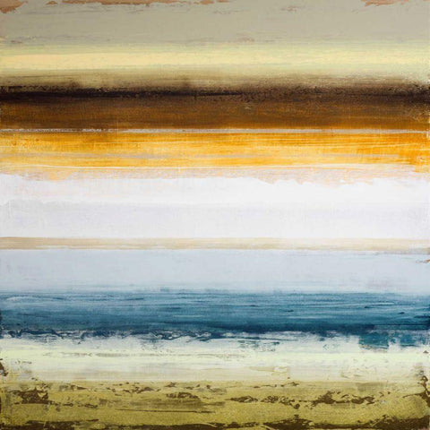 September Aura-SQ Black Modern Wood Framed Art Print by Marcon, Michael