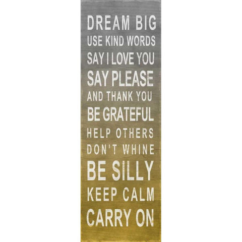 Dream Big Black Modern Wood Framed Art Print with Double Matting by SD Graphics Studio
