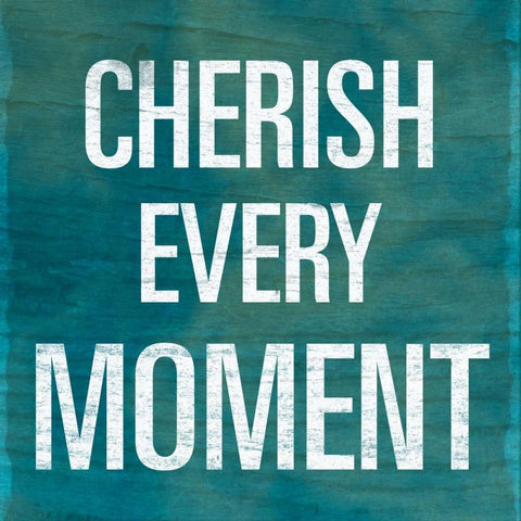 Cherish Black Modern Wood Framed Art Print with Double Matting by SD Graphics Studio