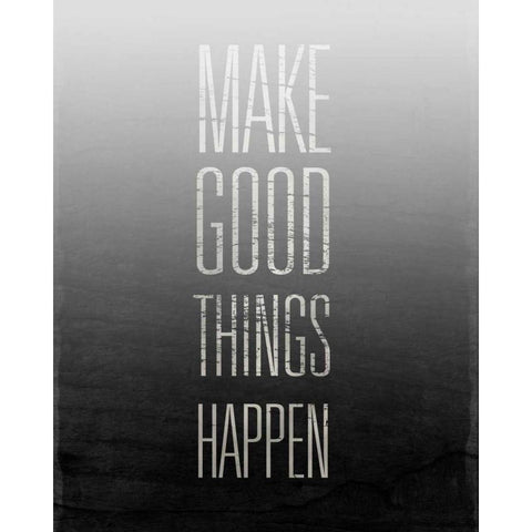 Make Things Happen Black Modern Wood Framed Art Print with Double Matting by SD Graphics Studio