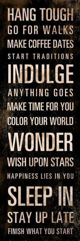 Hang Tough Black Ornate Wood Framed Art Print with Double Matting by SD Graphics Studio